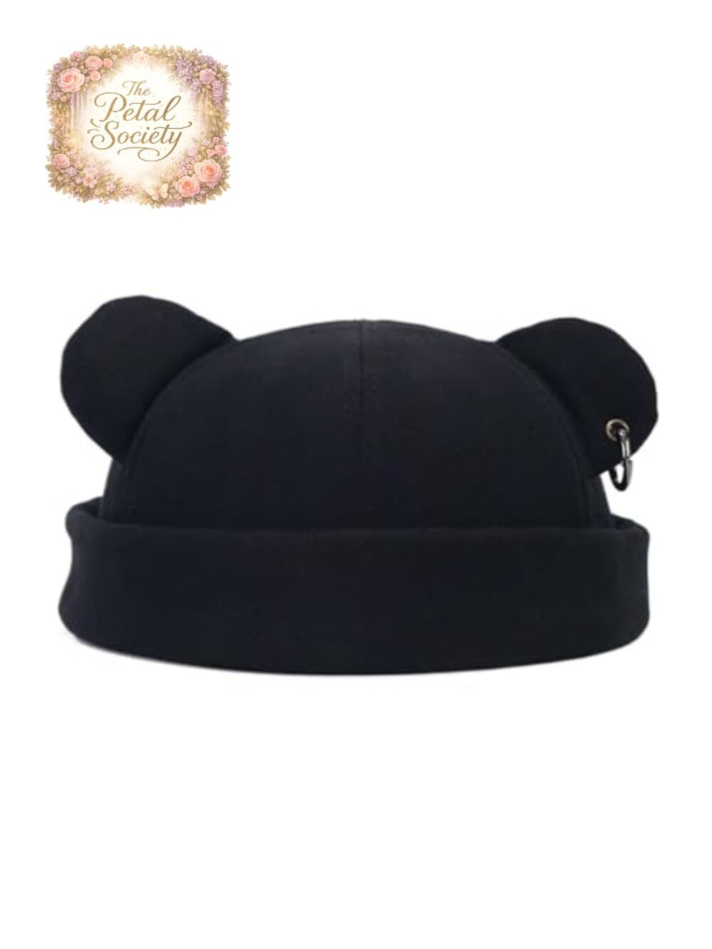Women Men Warm Thickened Beanie Hat Bear Ear Unisex Winter Cap